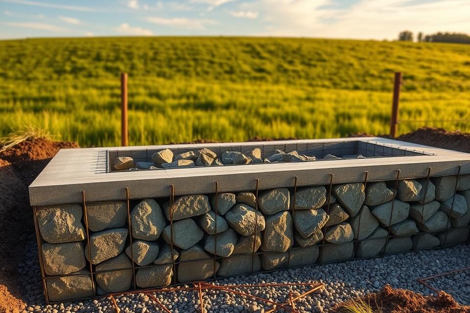 Fundament für Gabionenzaun richtig erstellen Fundament für Gabionenzaun richtig erstellen