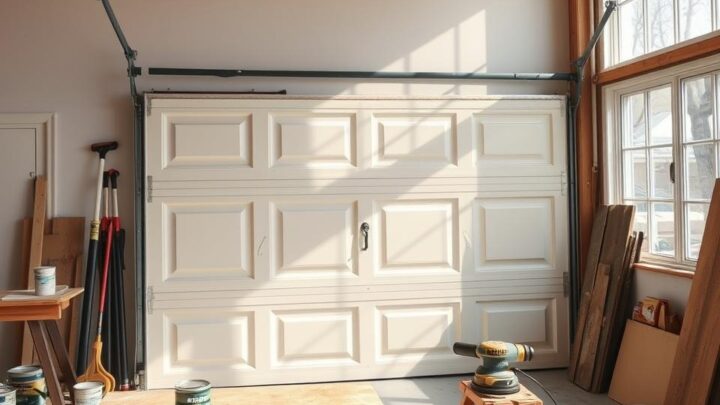 Garagentor abschleifen und neu streichen – DIY Anleitung