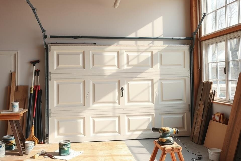 Garagentor abschleifen und neu streichen – DIY Anleitung Garagentor abschleifen und neu streichen – DIY Anleitung
