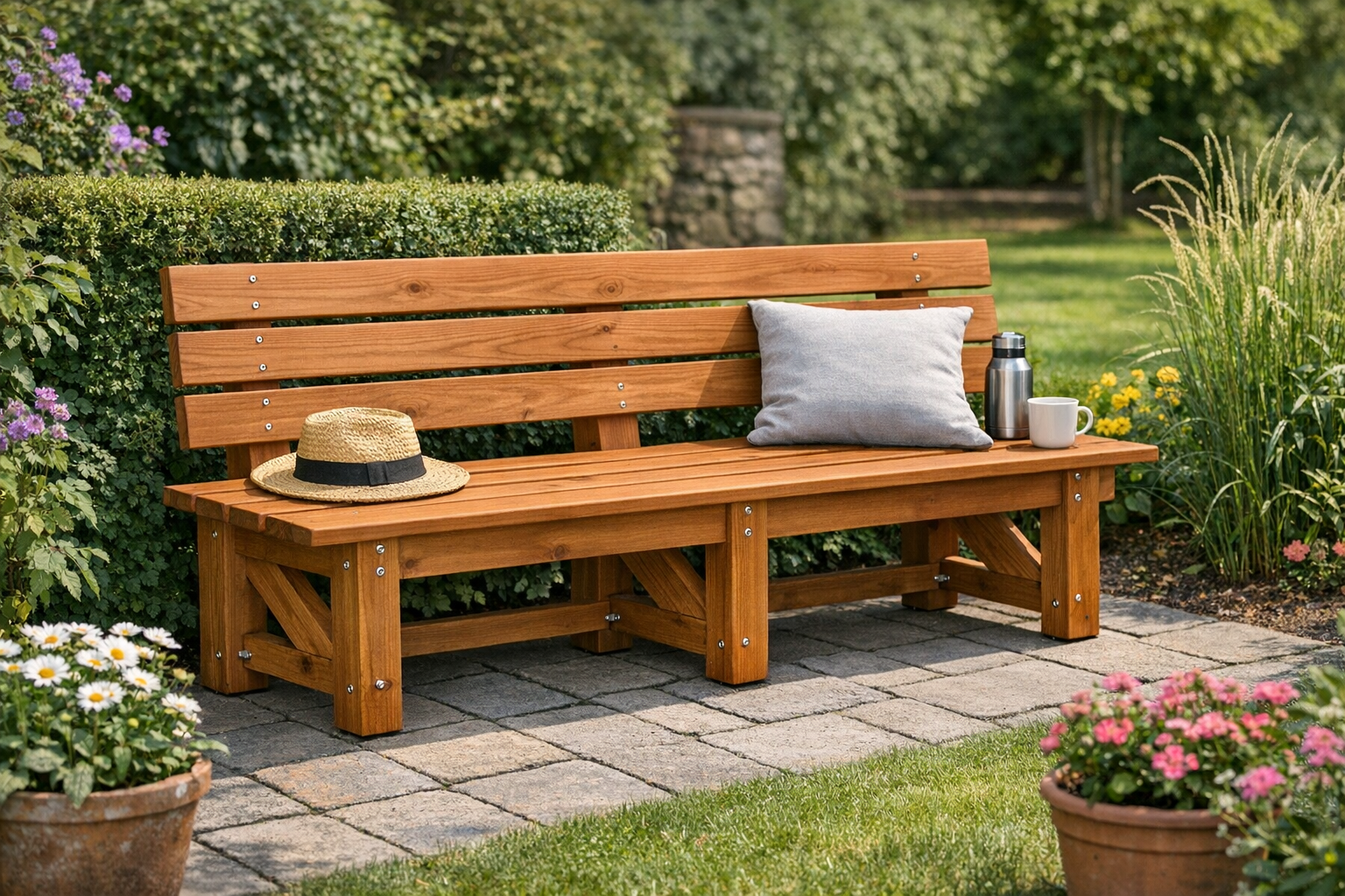 Gartenbank selber bauen – Bauanleitung Schritt für Schritt