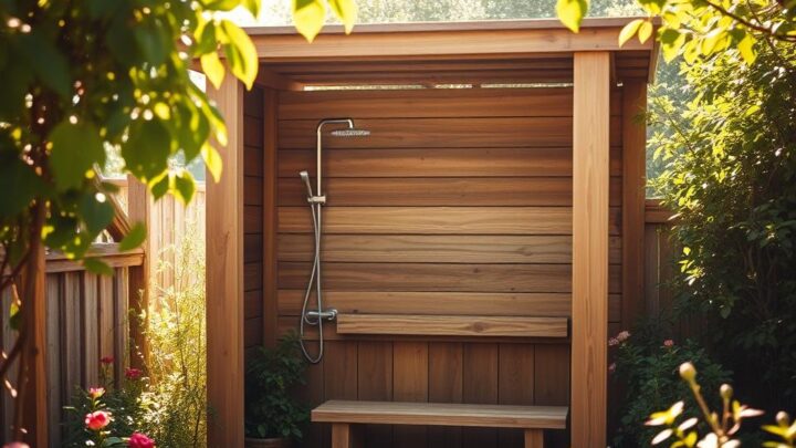 Gartendusche selber bauen – Einfache DIY-Anleitung