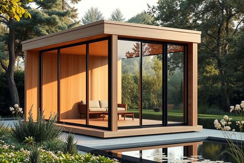 Modernes Gartenhaus Kubus – zeitlos & elegant Modernes Gartenhaus Kubus – zeitlos & elegant