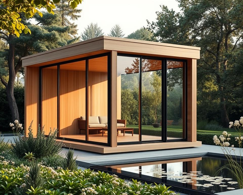 Modernes Gartenhaus Kubus – zeitlos & elegant