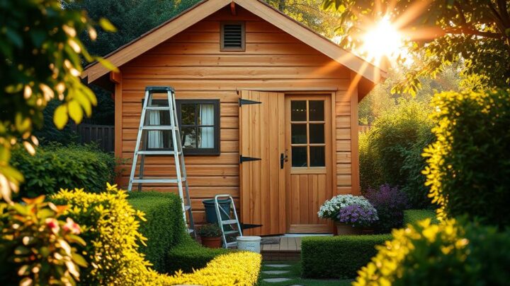 Gartenhaus neu streichen – Tipps für die Renovierung