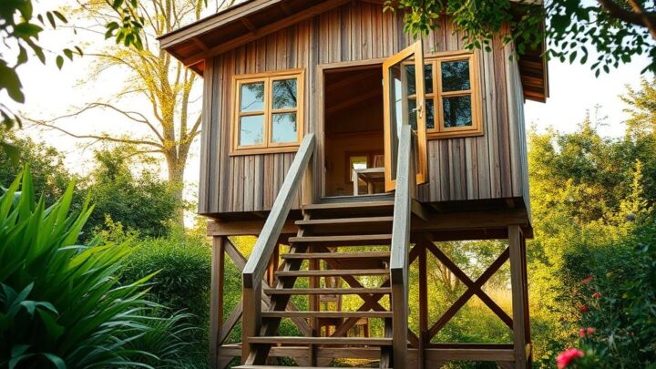 Gartenhaus auf Stelzen bauen – Schritt für Schritt Anleitung