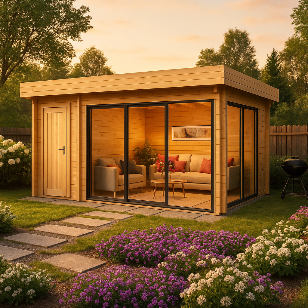 Fjordholz Gartenhaus Alu Concept 44 C Fjordholz Gartenhaus Alu Concept 44 C