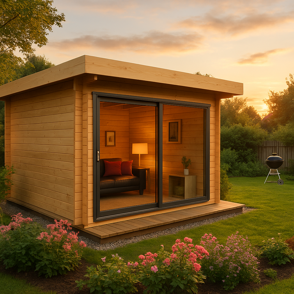 Fjordholz Gartenhaus Alu Concept 44 D Fjordholz Gartenhaus Alu Concept 44 D