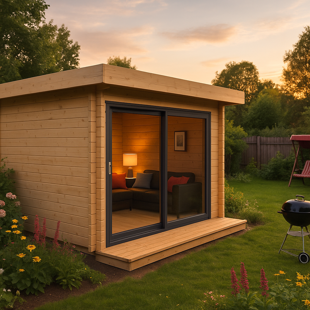 Fjordholz Gartenhaus Alu Concept 44 D Fjordholz Gartenhaus Alu Concept 44 D