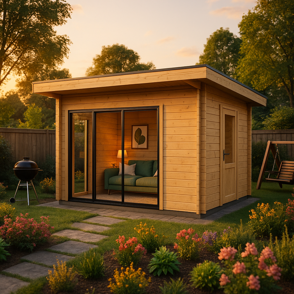Fjordholz Gartenhaus Alu Concept 44 E