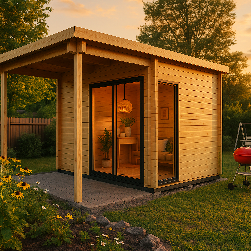 Fjordholz Gartenhaus Alu Concept 44 F