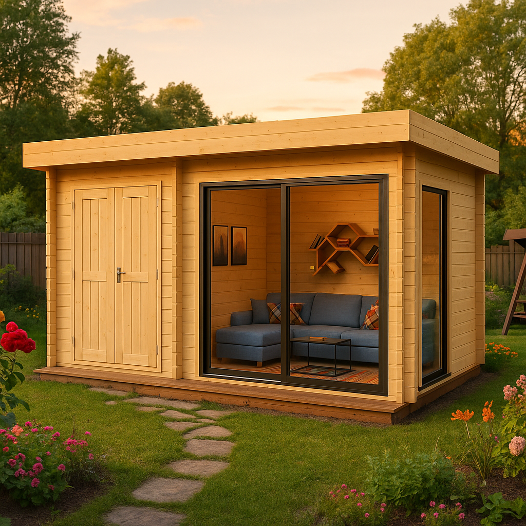 Fjordholz Gartenhaus Alu Concept 44 J