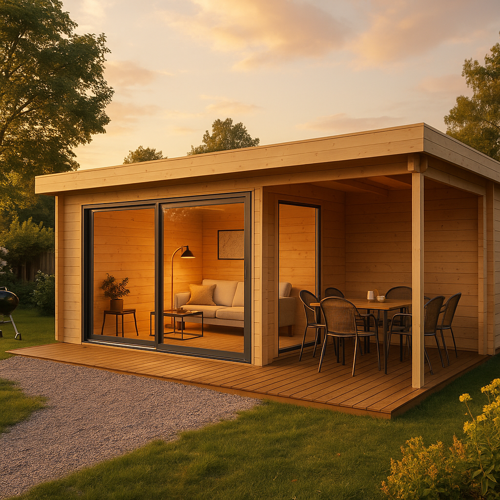 Fjordholz Gartenhaus Alu Concept 44 O