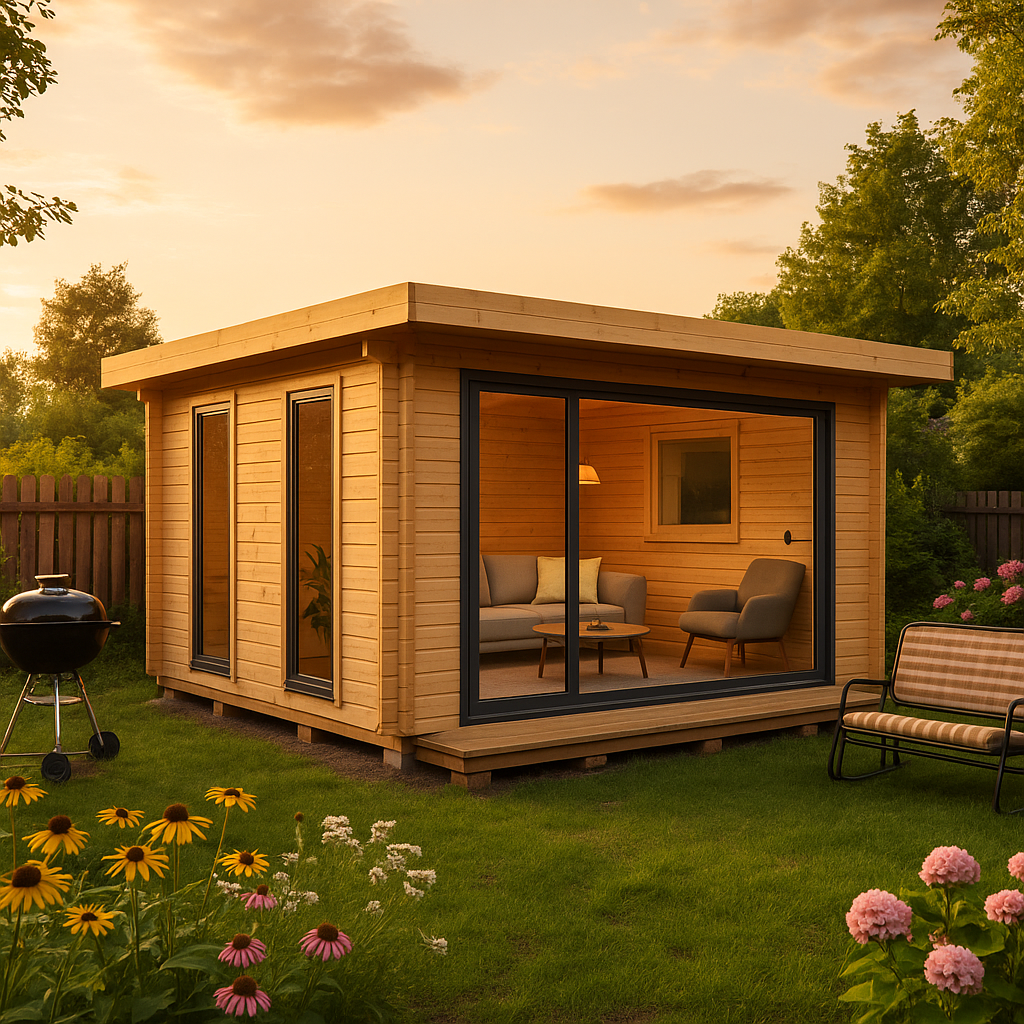 Fjordholz Gartenhaus Alu Concept 44 Q