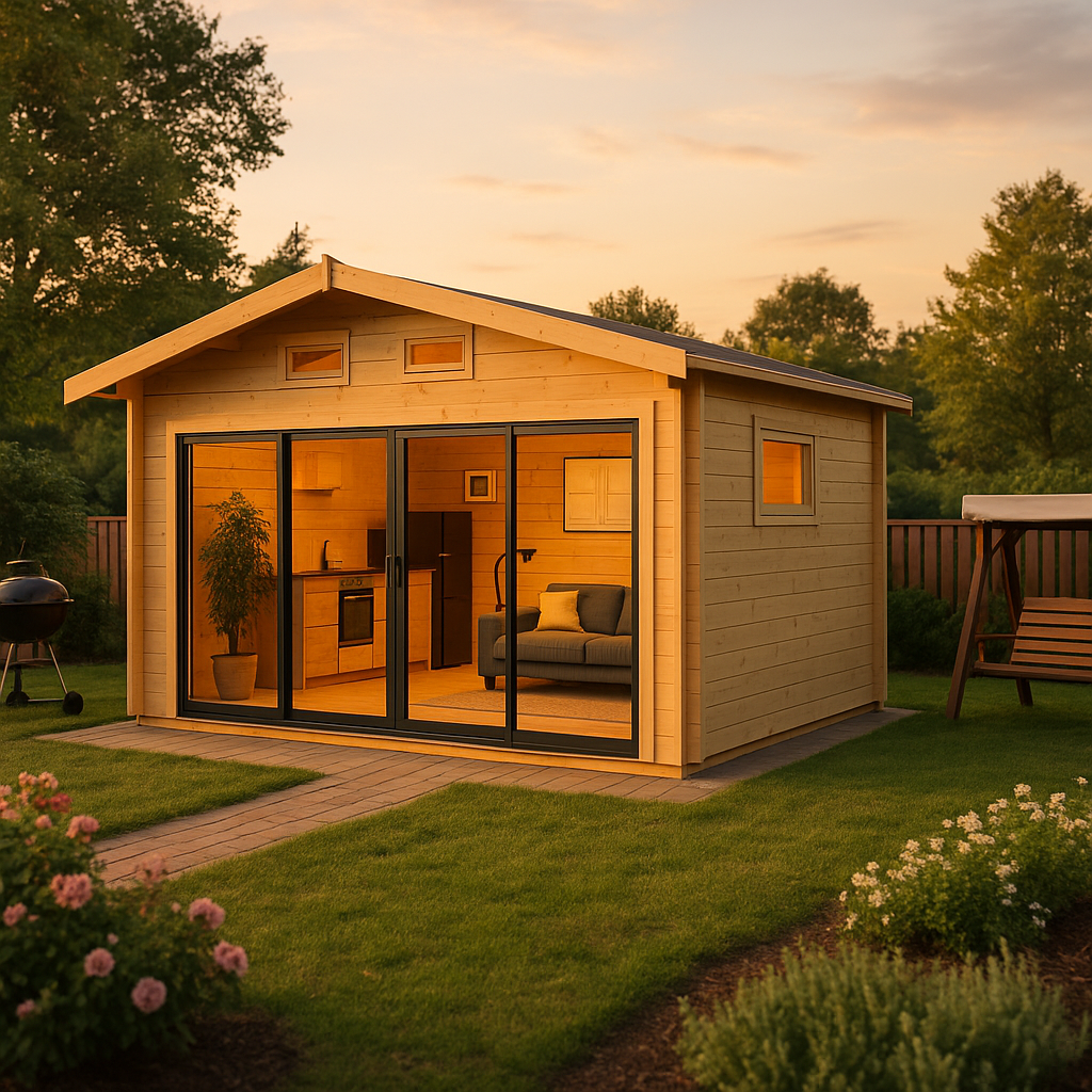 Fjordholz Gartenhaus Alu Concept Jara 44 B| Rabatt: 26%|6x4m