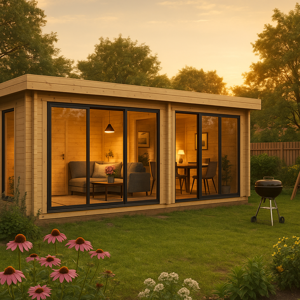 Fjordholz Gartenhaus Alu Concept Lounge 44 B Fjordholz Gartenhaus Alu Concept Lounge 44 B