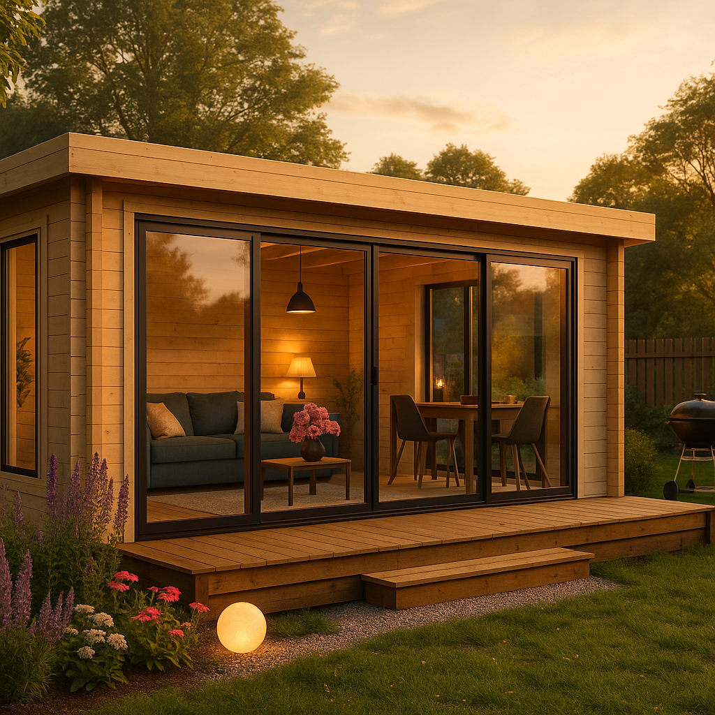 Fjordholz Gartenhaus Alu Concept Lounge 70 B Fjordholz Gartenhaus Alu Concept Lounge 70 B