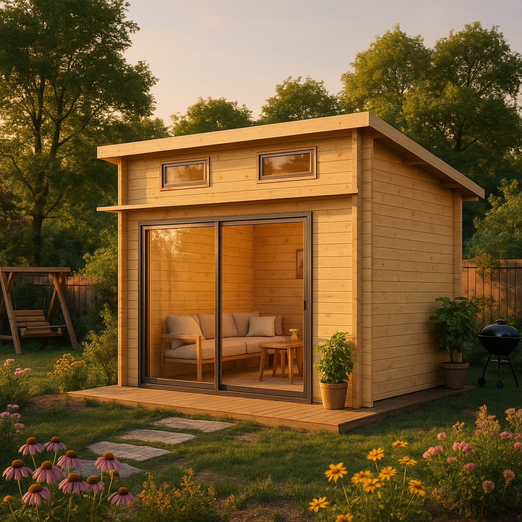 Fjordholz Gartenhaus Avantgarde 44-A Alu