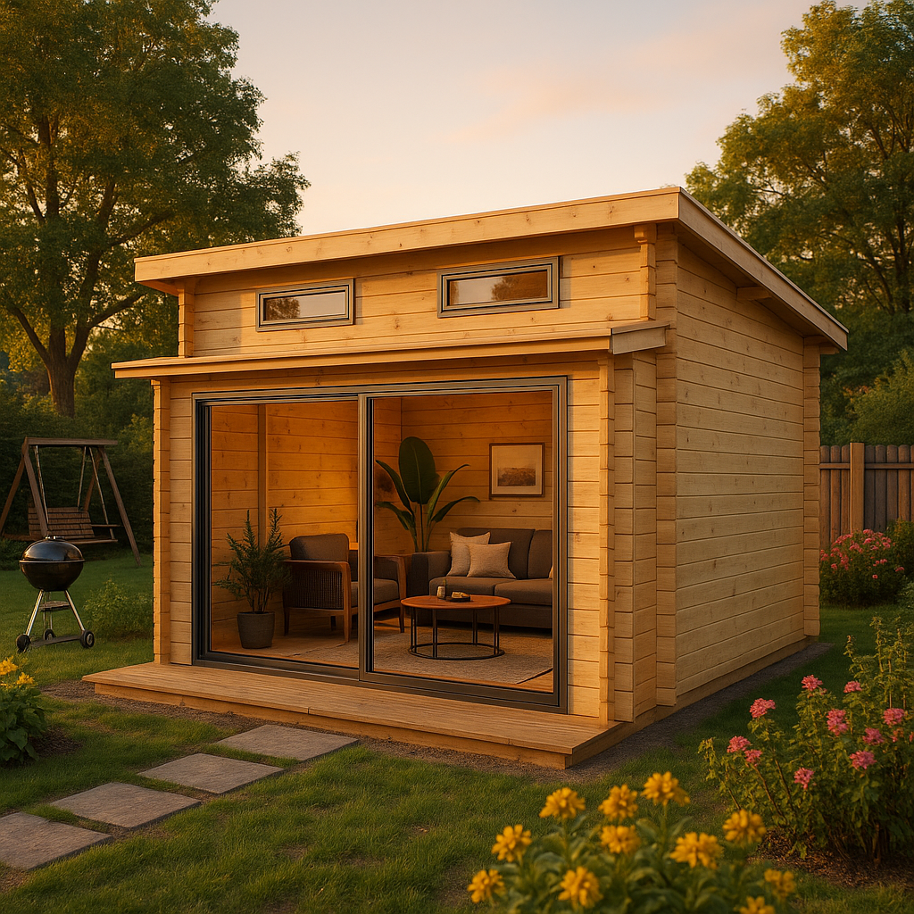 Fjordholz Gartenhaus Avantgarde 44-B Alu