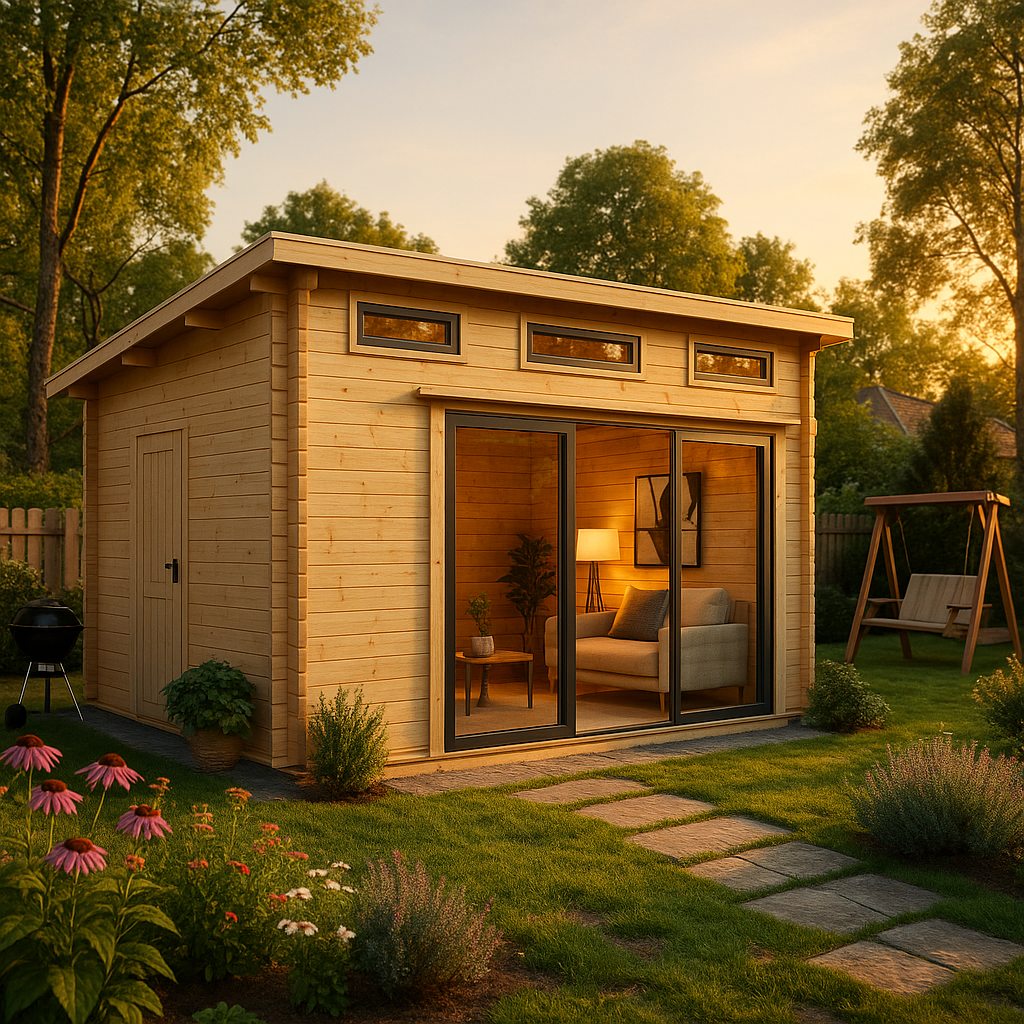Fjordholz Gartenhaus Avantgarde 44-C Alu