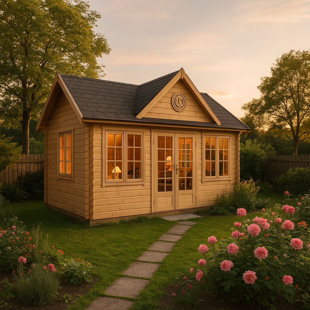 Gartenhaus CLOCKHOUSE® 44 Royal ISO|4x3m