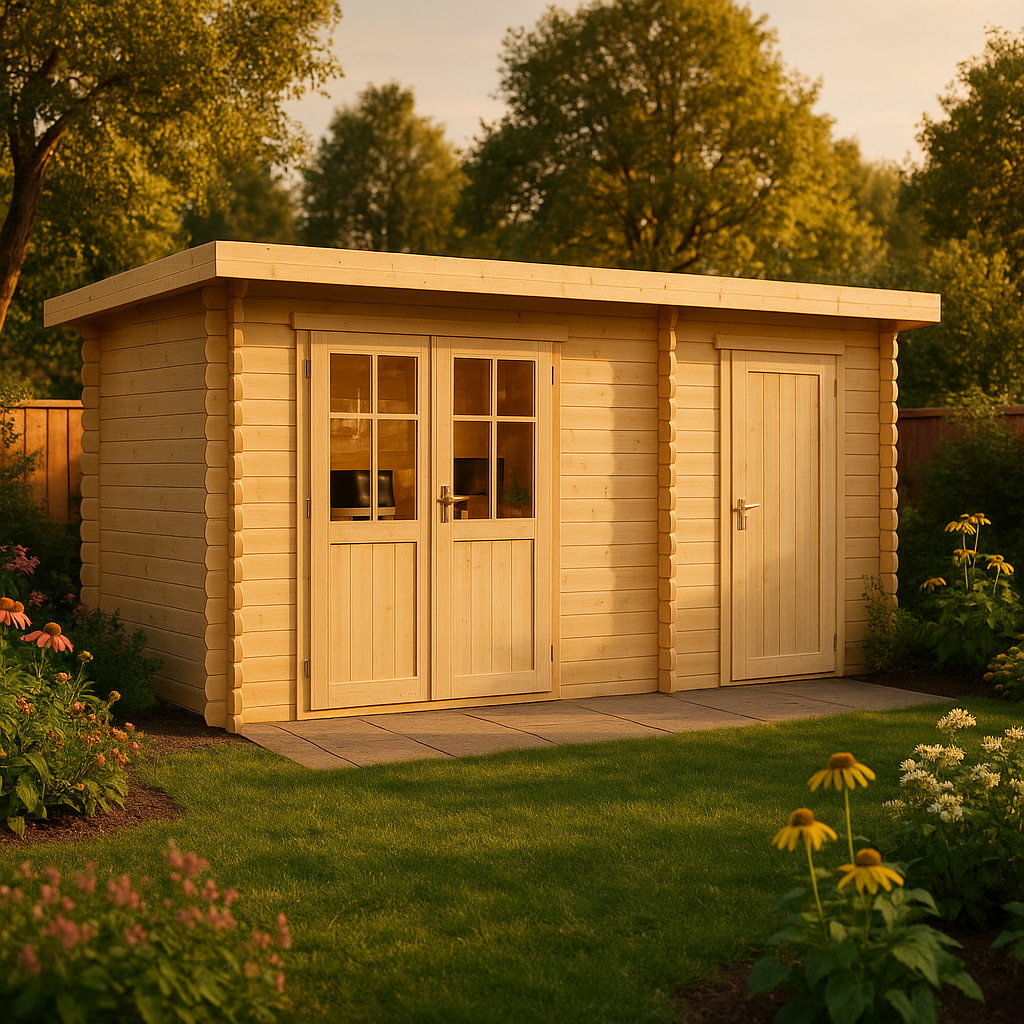 Gartenhaus Korfu mit Anbau Gartenhaus Korfu mit Anbau