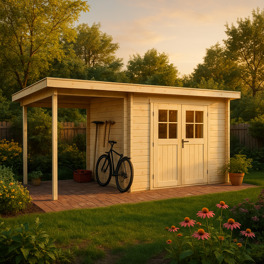 Gartenhaus Korfu mit Schleppdach Gartenhaus Korfu mit Schleppdach