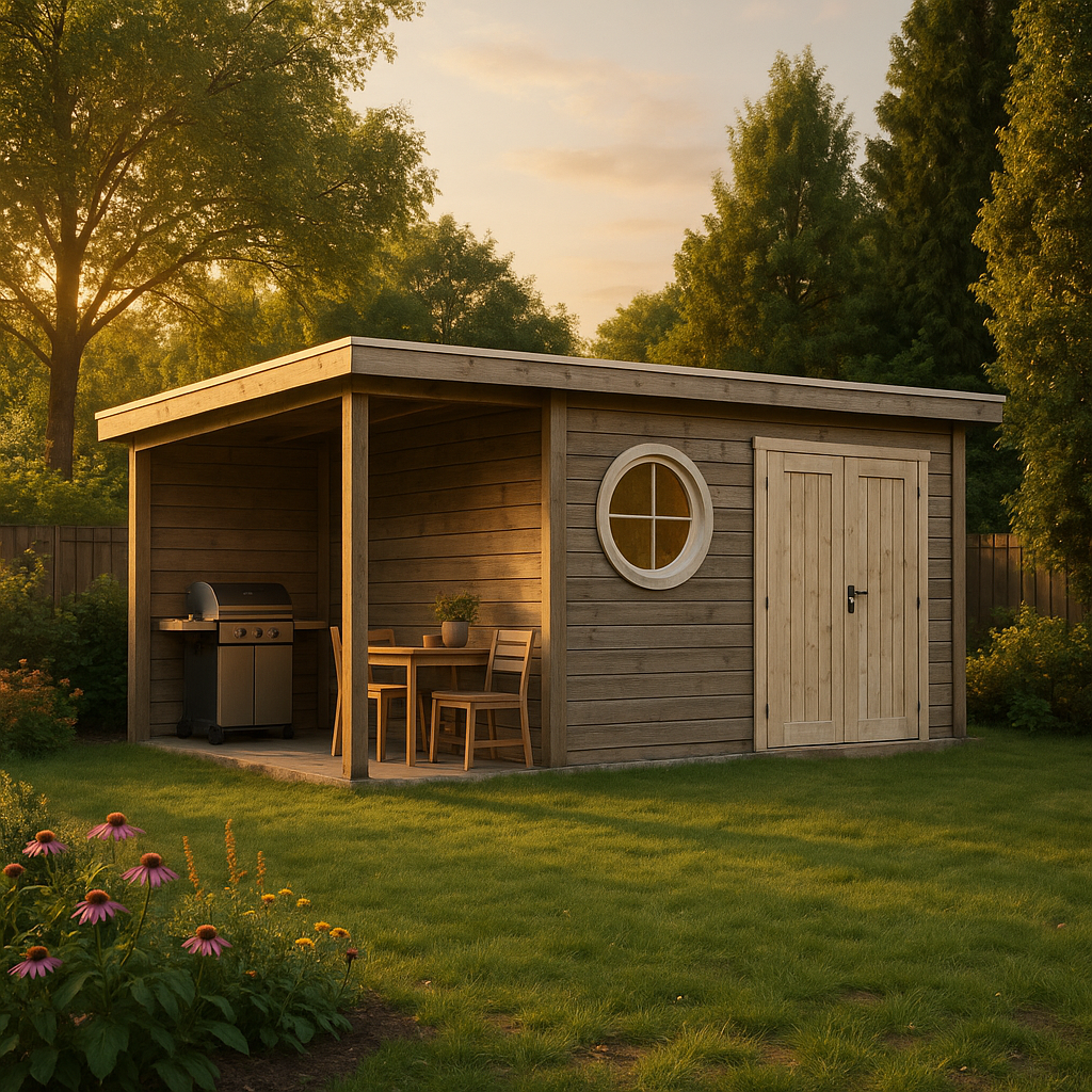 Gartenhaus Maria-Rondo 44 C|5x2m|Rabatt:21%