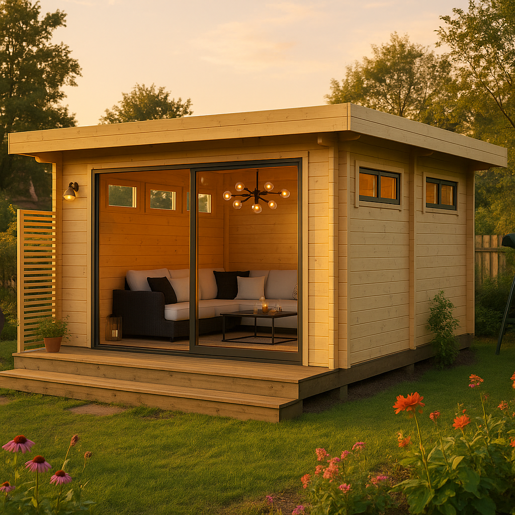 Fjordholz Gartenhaus Melany Alu 44 Fjordholz Gartenhaus Melany Alu 44