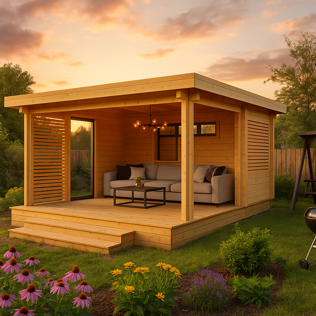 Fjordholz Gartenhaus Melany Alu 44 Fjordholz Gartenhaus Melany Alu 44