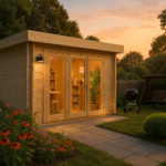 Fjordholz Gartenhaus mit Flachdach Modell Kubi Min