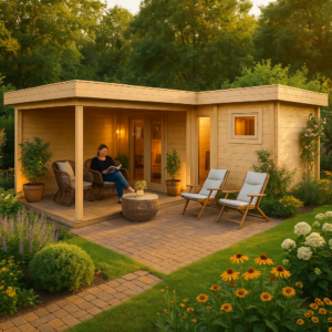 Gartenhaus mit Sauna und Terrasse “Hansa A” 7x7m | Gartenhaus mit Sauna aus Holz | 3x7m großes Gartenhaus mit Anbau | Saunahaus mit Sonnendach, mit Terrasse, mit Sauna Unkategorisiert online kaufen Gartenhaus mit Sauna und Terrasse “Hansa A” 7x7m | Gartenhaus mit Sauna aus Holz | 3x7m großes Gartenhaus mit Anbau | Saunahaus mit Sonnendach, mit Terrasse, mit Sauna Unkategorisiert online kaufen