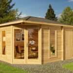 Fjordholz Gartenhaus Modell Amrum-4 mit Anbau| Rabatt: 26%