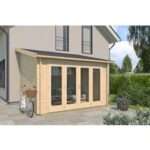 Gartenhaus Modell Anbau Lounge 44 A| Rabatt: 26%|5x3m