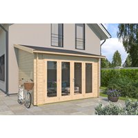 Gartenhaus Modell Anbau Lounge 44 A| Rabatt: 26%|5x3m