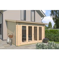Gartenhaus Modell Anbau Lounge 44 B| Rabatt: 26%|4x3m