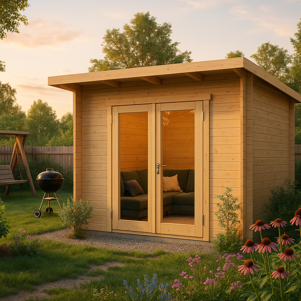 Fjordholz Gartenhaus Modell Berlin 70 A Modern