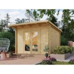Fjordholz Gartenhaus Modell Berlin 70 A Modern| Rabatt: 26%|3x3m