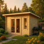 Fjordholz Gartenhaus Modell Berlin 70 D Modern mit| Rabatt: 26%|6x5m