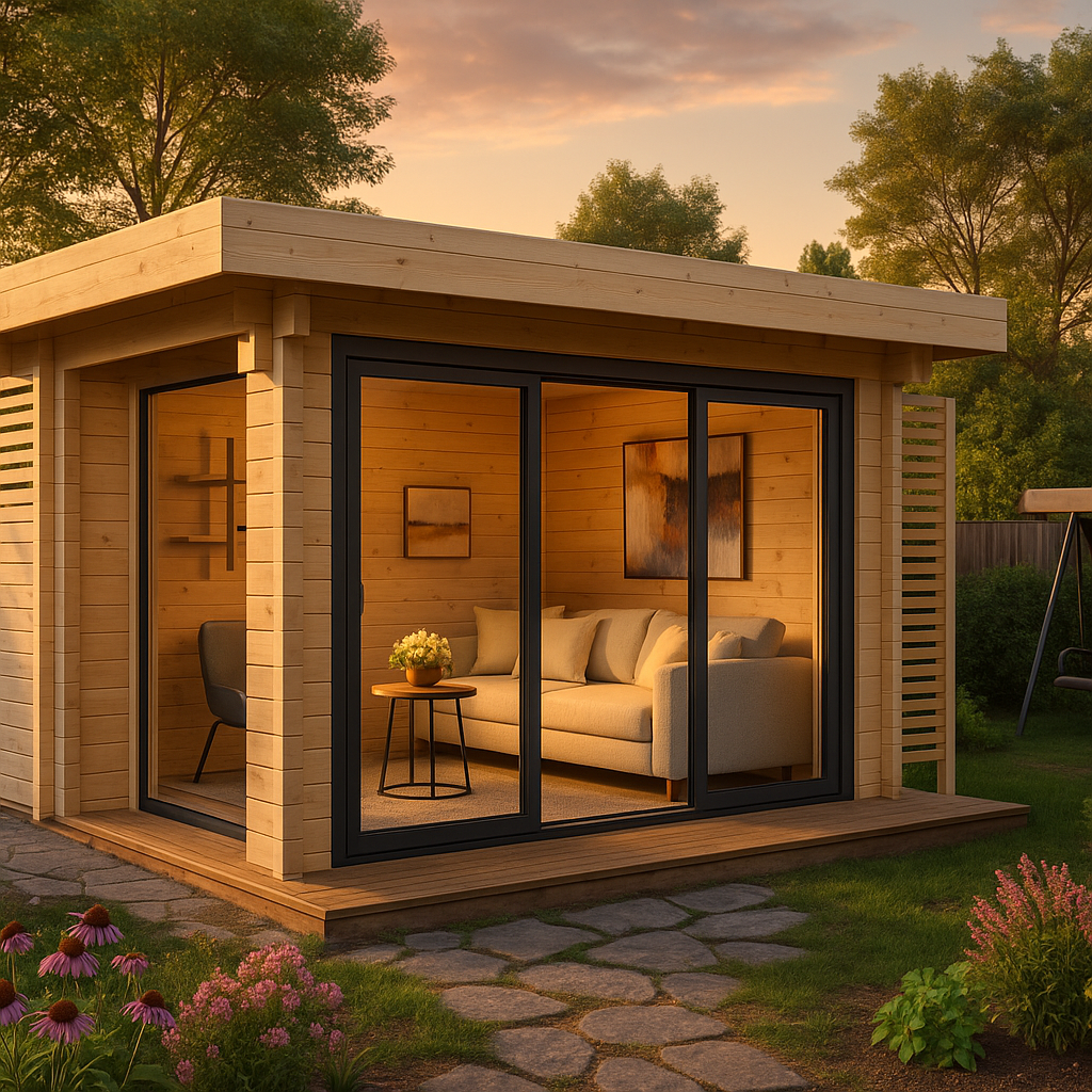 Fjordholz Gartenhaus Modell Bobby 44 Alu
