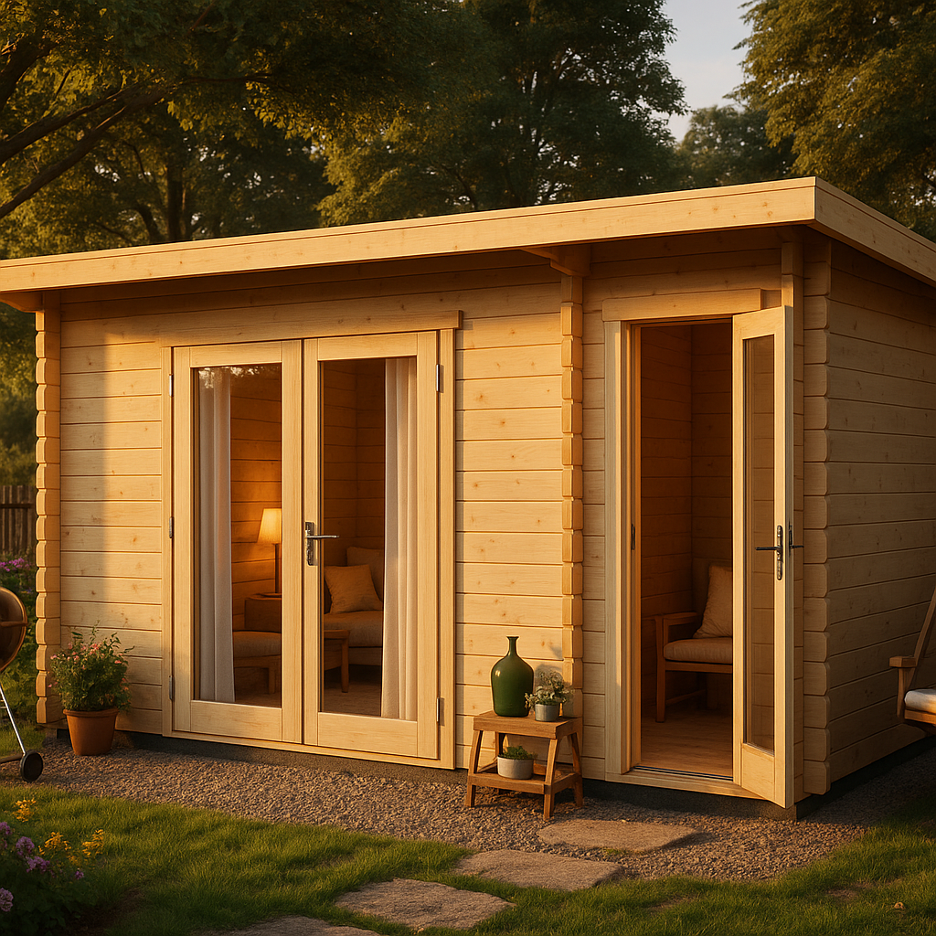 Fjordholz Gartenhaus Modell Carin 44 A Fjordholz Gartenhaus Modell Carin 44 A