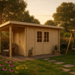 Fjordholz Gartenhaus Modell Carin 44 B +SD