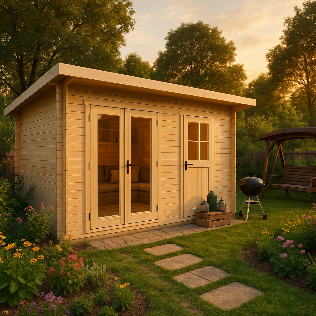 Fjordholz Gartenhaus Modell Carin 44 D