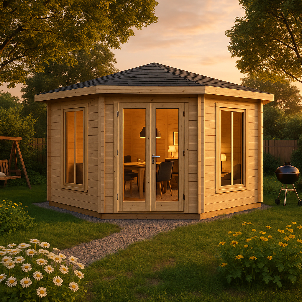 Fjordholz Gartenhaus Modell Cati 44 Modern