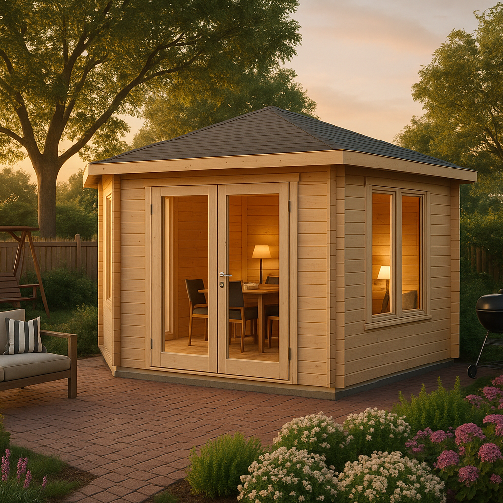 Fjordholz Gartenhaus Modell Cati 70 Modern Fjordholz Gartenhaus Modell Cati 70 Modern