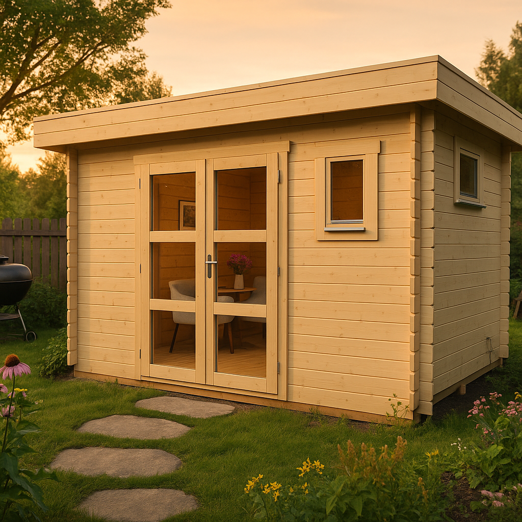 Fjordholz Gartenhaus Modell Cortina 44
