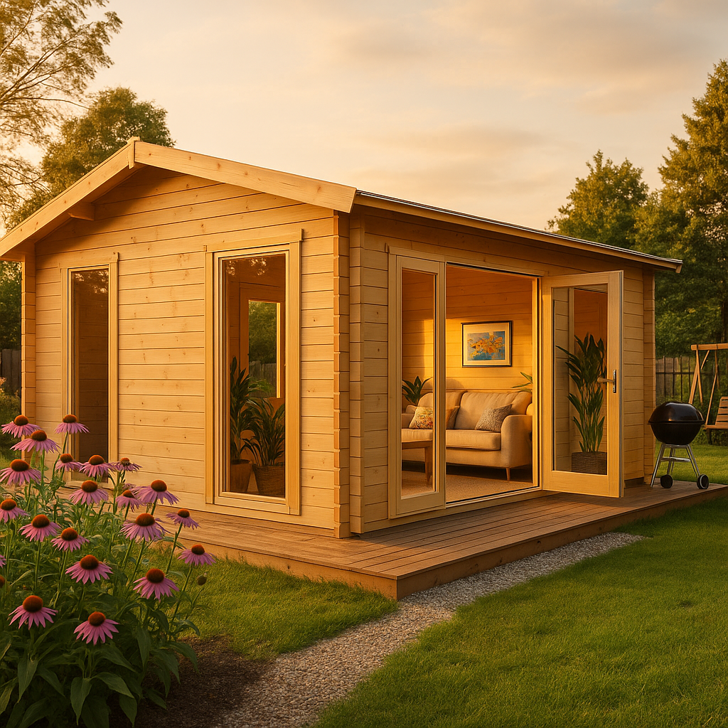 Fjordholz Gartenhaus Modell Davos 70 B