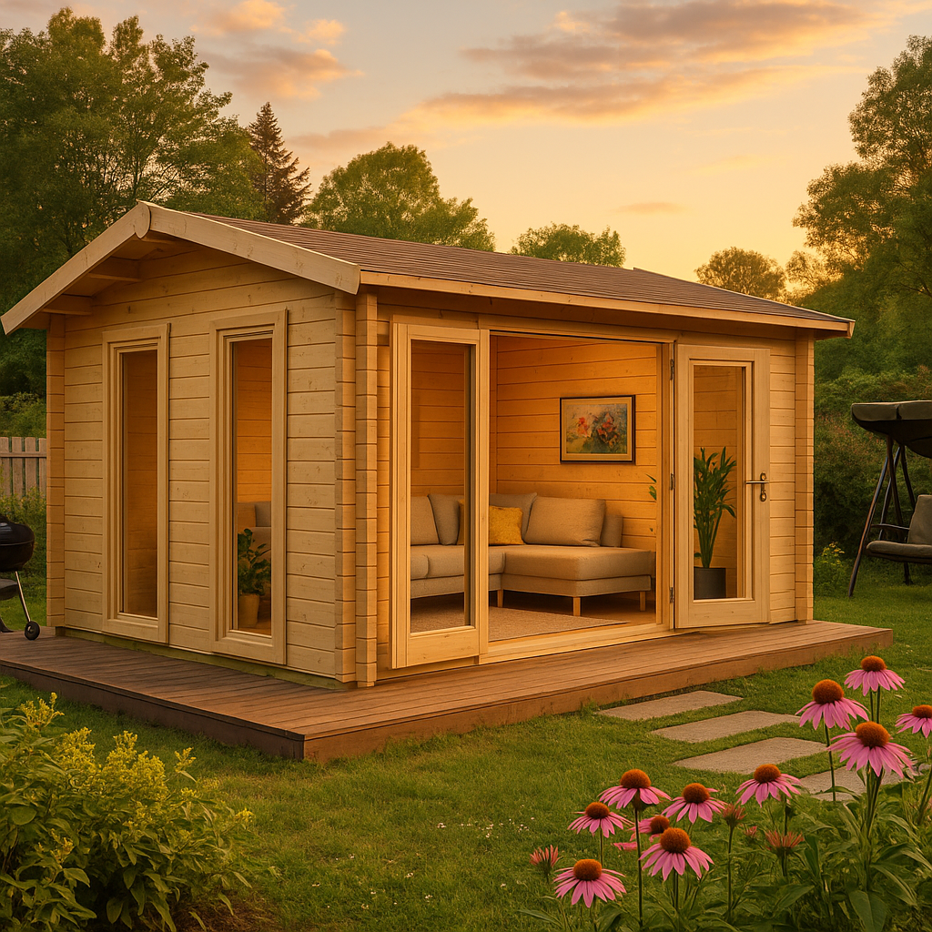 Fjordholz Gartenhaus Modell Davos 70 B Fjordholz Gartenhaus Modell Davos 70 B