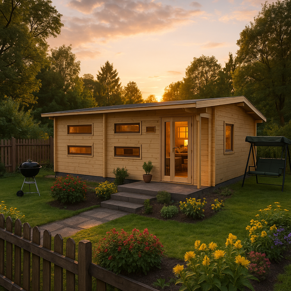 Fjordholz Gartenhaus Modell Dundee 70 A| Rabatt: 26%|8x4m