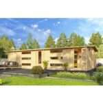 Fjordholz Gartenhaus Modell Dundee 70 A| Rabatt: 26%|8x4m