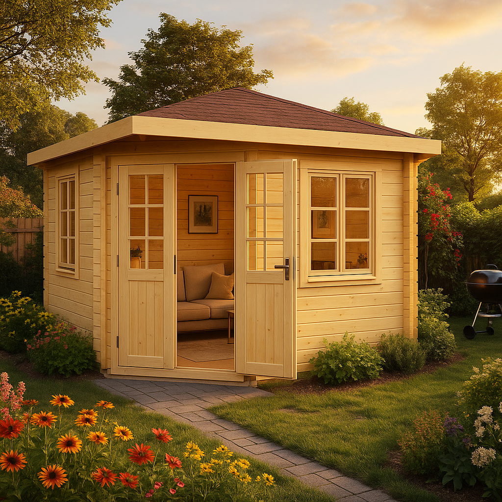 Fjordholz Gartenhaus Modell Fargo 44 A| Rabatt: 26%|3x3m